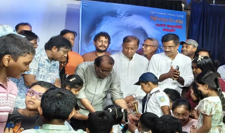 রাজবাড়ীতে ২১ পদক প্রাপ্ত শিল্পী মনসুর উল করিমের জন্মবার্ষিকী পালিত